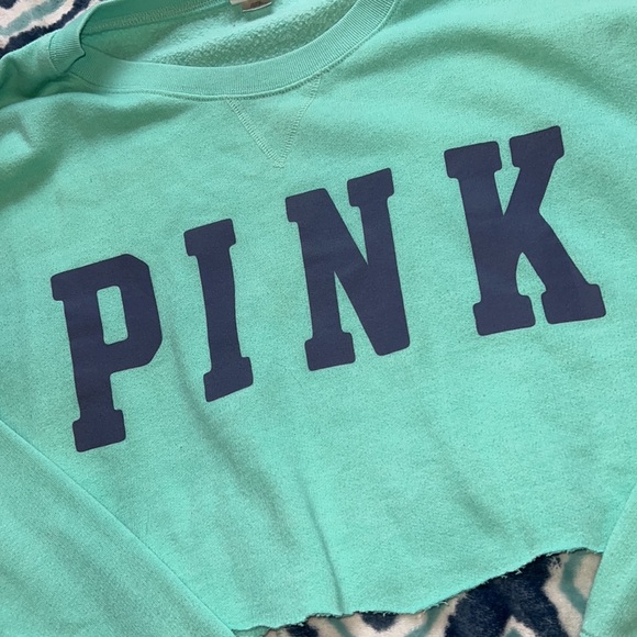 Victorias Secret Pink Crop Sweatshirt - Picture 2 of 4
